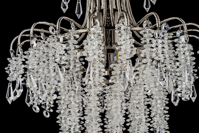 Подвесная люстра Arti Lampadari Erli Nickel серый арт. Erli E 1.5.40.105 N