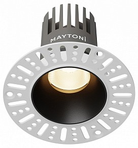 Встраиваемый светильник Maytoni  черный арт. DL119-10W-3K-TRS-B