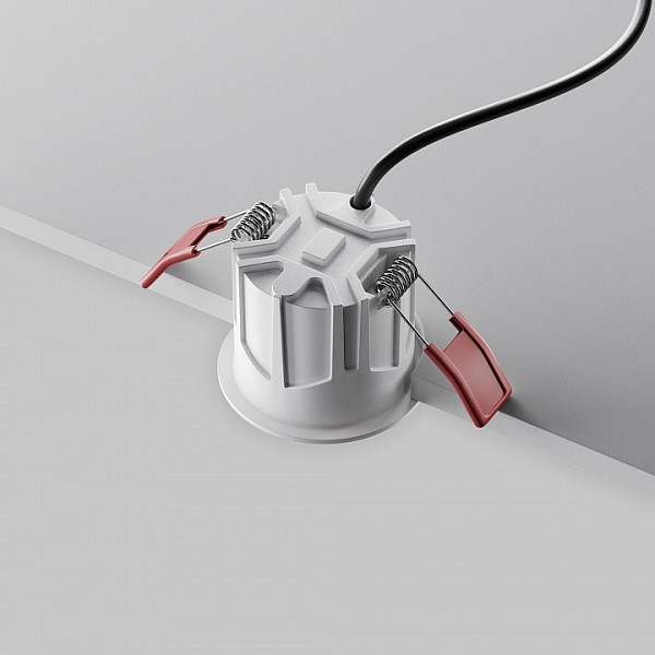 Встраиваемый светильник Maytoni Technical Alfa LED белый арт. DL043-01-10W3K-RD-W-1