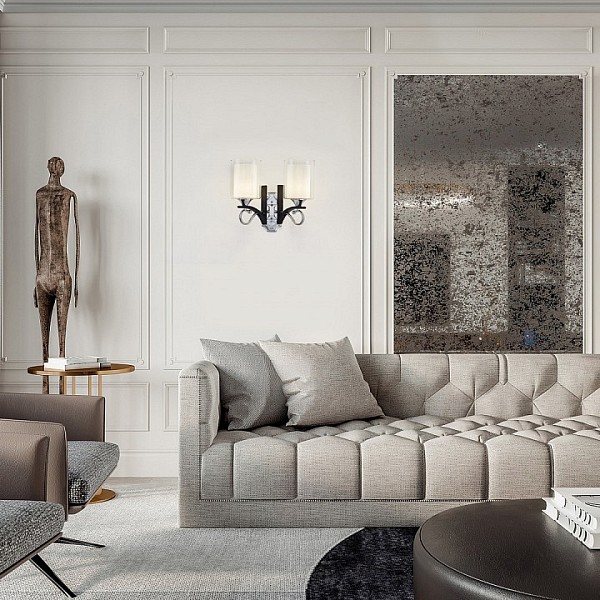 Бра Arte Milano Florentia-9167 никель арт. 309167/2W Bk/Ni
