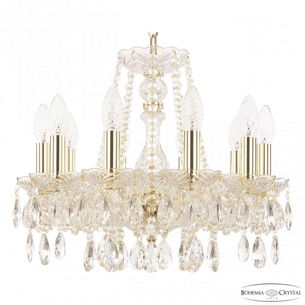 Подвесная люстра Bohemia Ivele Crystal 116 золото арт. 116/10/141 G