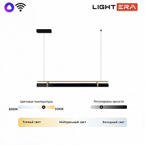 Подвесной светильник LIGHTERA Omolon черный арт. LE108L-100B WIFI