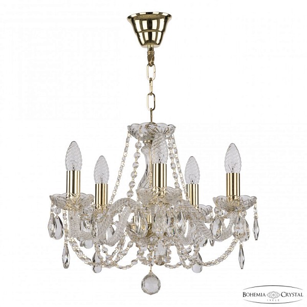 Подвесная люстра Bohemia Ivele Crystal 101 золото арт. 101/5/141 G
