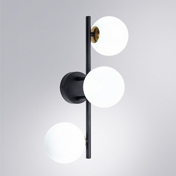 Бра Arte Lamp Gemini черный арт. A2243PL-3BK