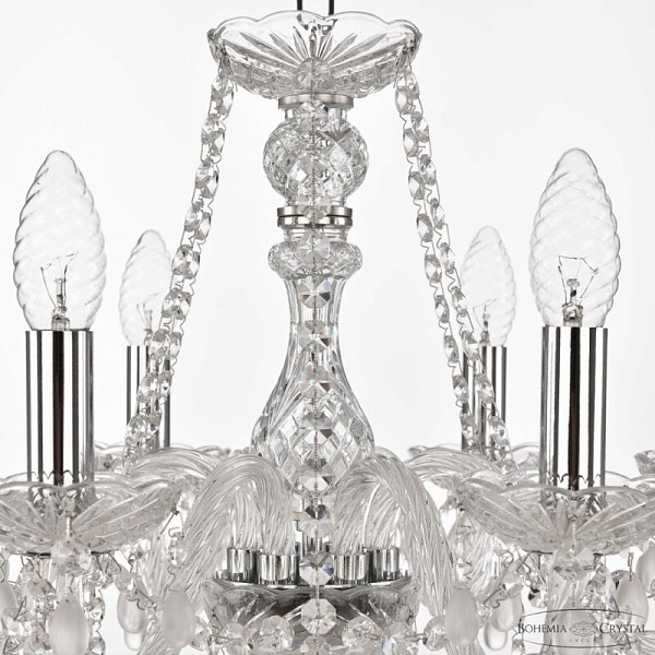 Подвесная люстра Bohemia Ivele Crystal 112 никель арт. 112/6/165 Ni V0300