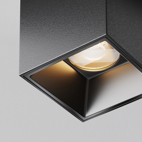 Накладной светильник Maytoni Technical Alfa LED черный арт. C064CL-5W2.7K-SQ-B
