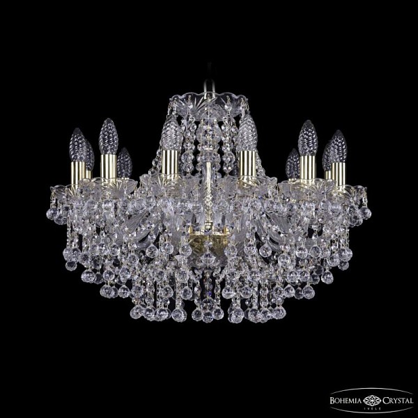 Подвесная люстра Bohemia Ivele Crystal 1409 золото арт. 1409/12/195 G