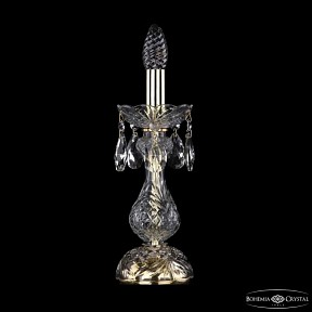 Настольная лампа декоративная Bohemia Ivele Crystal 1415 золото арт. 1415L/1-31 G