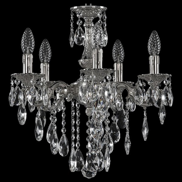 Подвесная люстра Bohemia Ivele Crystal 7201 металл арт. 72101/5/125 B Ni