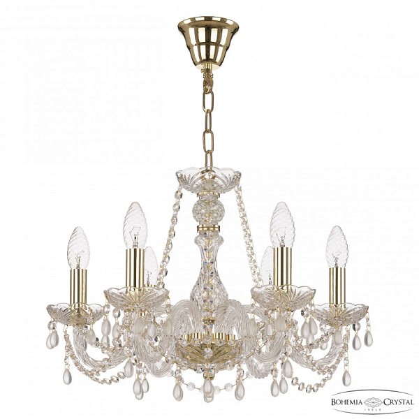 Подвесная люстра Bohemia Ivele Crystal 112 золото арт. 112/6/165 G V0300