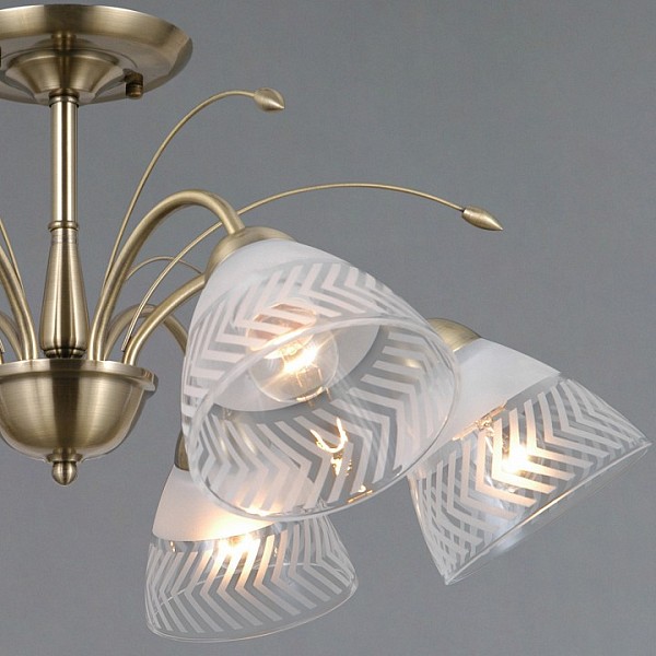 Люстра на штанге ILLUMICO AREZZO бронза арт. IL0594-6CSQ-25 AB AREZZO