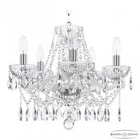 Подвесная люстра Bohemia Ivele Crystal 5413 никель арт. 5413/5/141 Ni Clear/M-1G