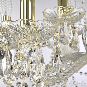 Подвесная люстра Bohemia Ivele Crystal 119 золото арт. 119/10+5/240 G