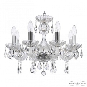 Подвесная люстра Bohemia Ivele Crystal 117 никель арт. 117/8/165 Ni