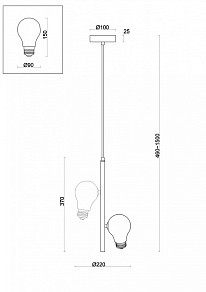 Подвесная люстра Freya Evidence желтый арт. FR5372PL-02BS
