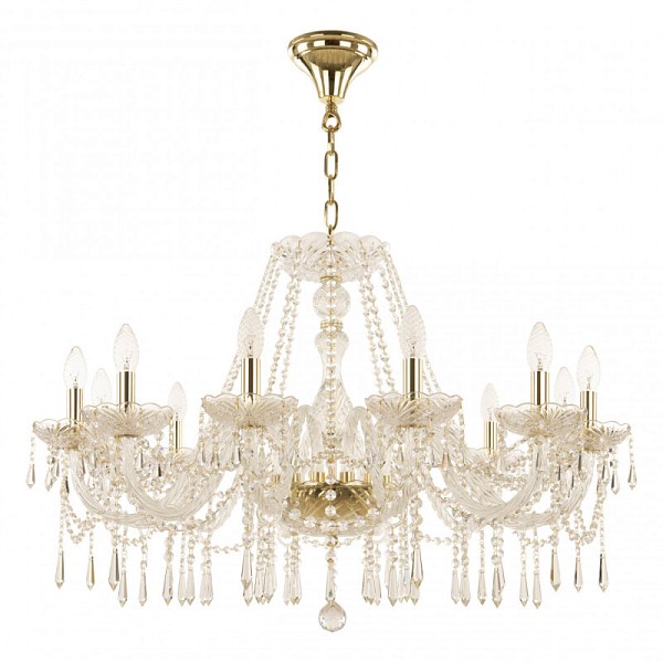 Подвесная люстра Bohemia Ivele Crystal 104 золото арт. 104/12/300 G