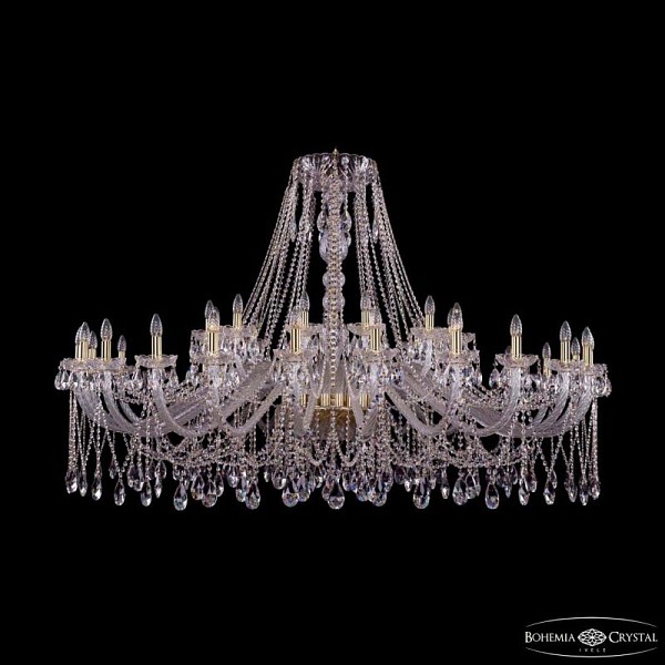 Подвесная люстра Bohemia Ivele Crystal 1413 золото арт. 1413/24+12/700 G