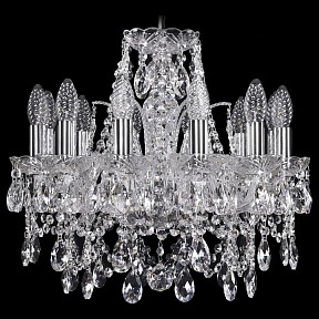 Подвесная люстра Bohemia Ivele Crystal 1411 металл арт. 1411/12/141/Ni