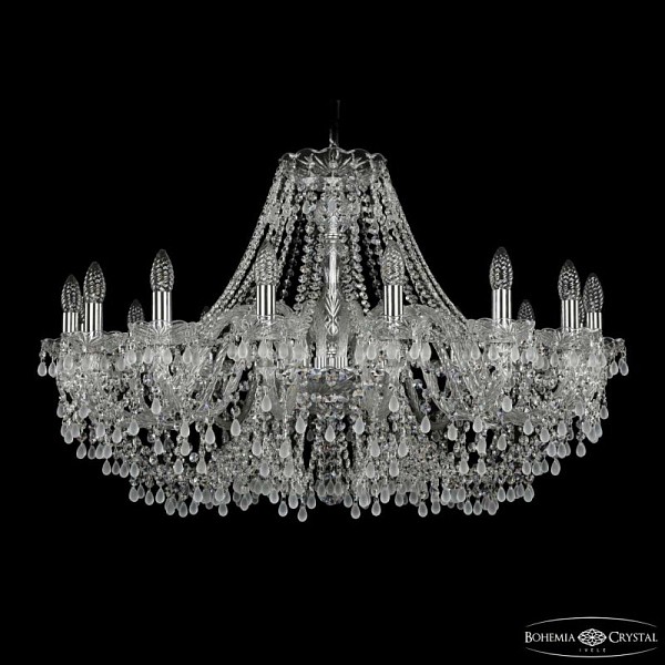 Подвесная люстра Bohemia Ivele Crystal 1410 никель арт. 1410/16/360 Ni V0300