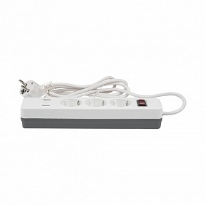 Сетевой фильтр Uniel S-GSR3-1,5 U2C1 WHITE/GREY  арт. UL-00012107
