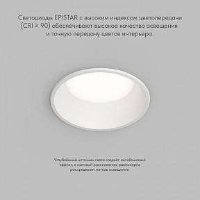 Встраиваемый светильник Denkirs TRIM белый арт. DK2450-WH