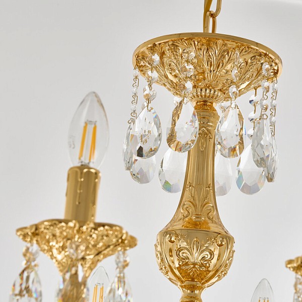 Подвесная люстра Bohemia Ivele Crystal AL7801 золото арт. AL78101/10/250 A G