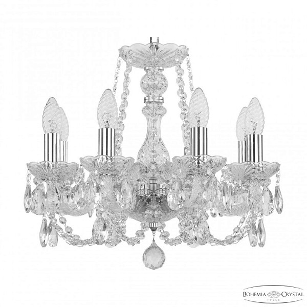 Подвесная люстра Bohemia Ivele Crystal 101 никель арт. 101/8/141 Ni