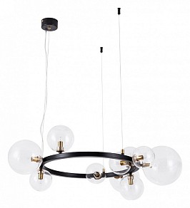 Подвесная люстра Arte Lamp Vincent черный арт. A7790SP-10BK