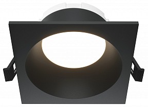 Встраиваемый светильник Maytoni Technical Пай черный арт. DL126-GX53-SQ-B