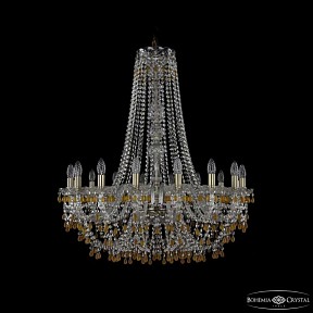 Подвесная люстра Bohemia Ivele Crystal 1410 золото арт. 1410/16/300/h-95 Pa V1003