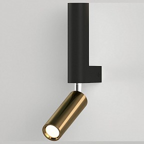 Бра с подсветкой Eurosvet Pitch желтый арт. 40020/1 LED черный/латунь