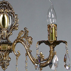 Бра Ambiente by Brizzi Granada бронза арт. 2118/2 PB Tear Drop
