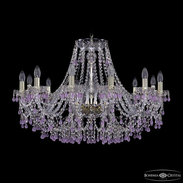 Подвесная люстра Bohemia Ivele Crystal 1410 золото арт. 1410/12/300 G V7010