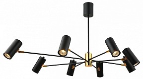 Подвесная люстра Lussole Duncan черный арт. GRLSP-8252
