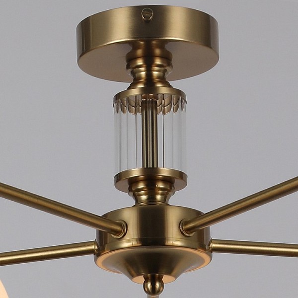 Люстра на штанге ILLUMICO IL0064 золото арт. IL0064-5C-79 COP