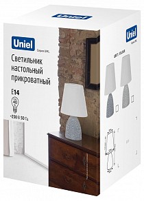 Настольная лампа декоративная Uniel UML-B301 серый арт. UL-00010751
