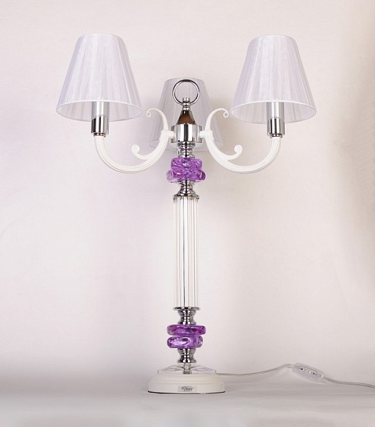 Настольная лампа декоративная Manne Manne хром арт. TL.7810-3 PURPLE