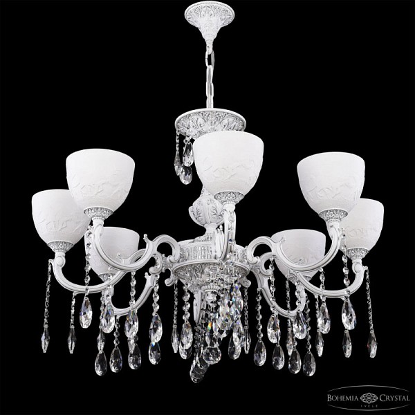 Подвесная люстра Bohemia Ivele Crystal AL7801 белый арт. AL78101/8/250 A WMN P1 U Horse