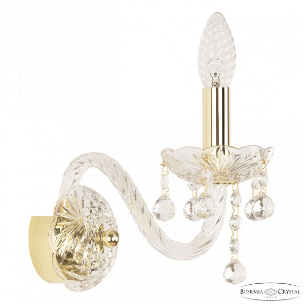 Бра Bohemia Ivele Crystal 108 золото арт. 108B/1/165 G