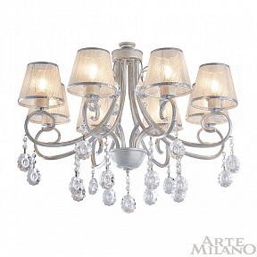 Люстра на штанге Arte Milano Amalfi-7146 белый арт. 337146/8 WT+SL
