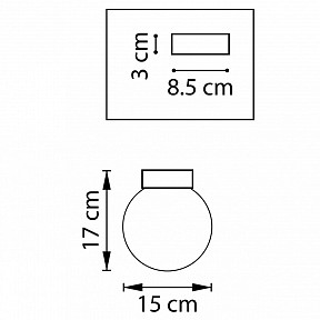 Накладной светильник Lightstar Globo кремовый арт. 812013