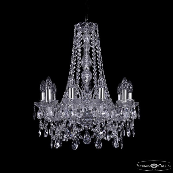 Подвесная люстра Bohemia Ivele Crystal 1411 никель арт. 1411/10/160/h-64 Ni