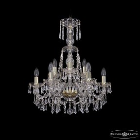 Подвесная люстра Bohemia Ivele Crystal 1403 золото арт. 1403/6+3/195/XL-65 G