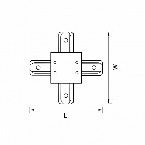 Соединитель для треков Lightstar Barra белый арт. 501146