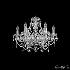 Подвесная люстра Bohemia Ivele Crystal 1411 никель арт. 1411/6/195 Ni