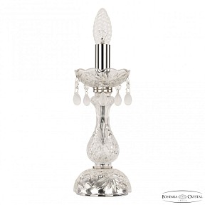 Настольная лампа декоративная Bohemia Ivele Crystal 112 никель арт. 112L/1-27 Ni V0300
