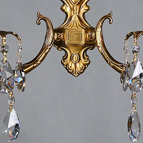 Бра Ambiente by Brizzi Benisa бронза арт. 2226/2 AB Tear Drop