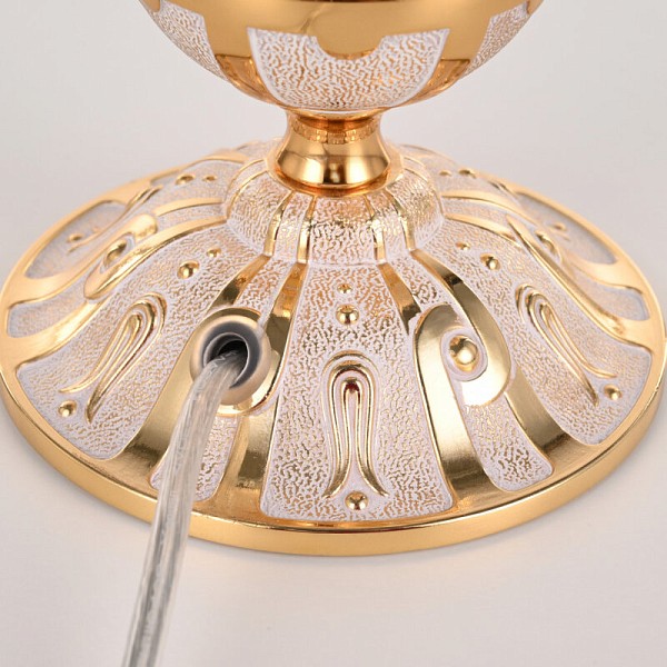 Настольная лампа декоративная Bohemia Ivele Crystal AL77 золото арт. AL77200L/1-25 GW