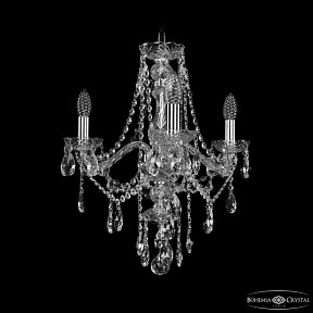 Подвесная люстра Bohemia Ivele Crystal 1415 никель арт. 1415/3/165 Ni