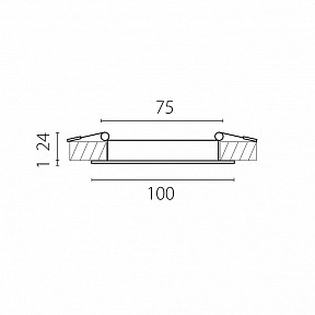Встраиваемый светильник Lightstar Zocco белый арт. 223072-XS